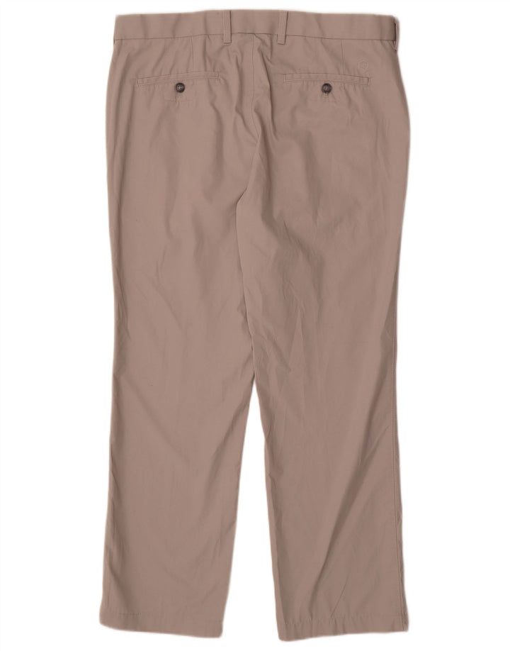 Blue Harbor Straight Chino-bukser til mænd W36 L29 Grå bomuld