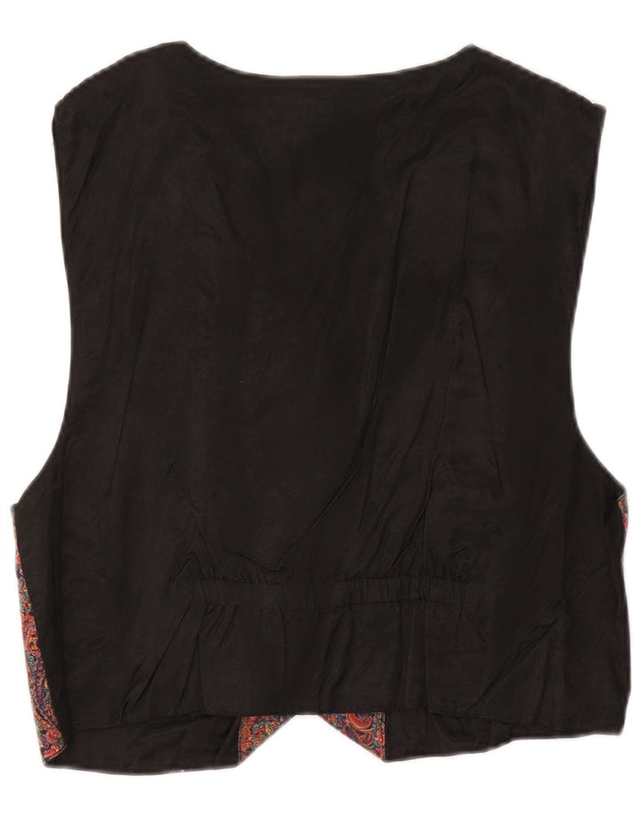 Vintage damevest IT 44/46 Medium Flerfarvet Paisley