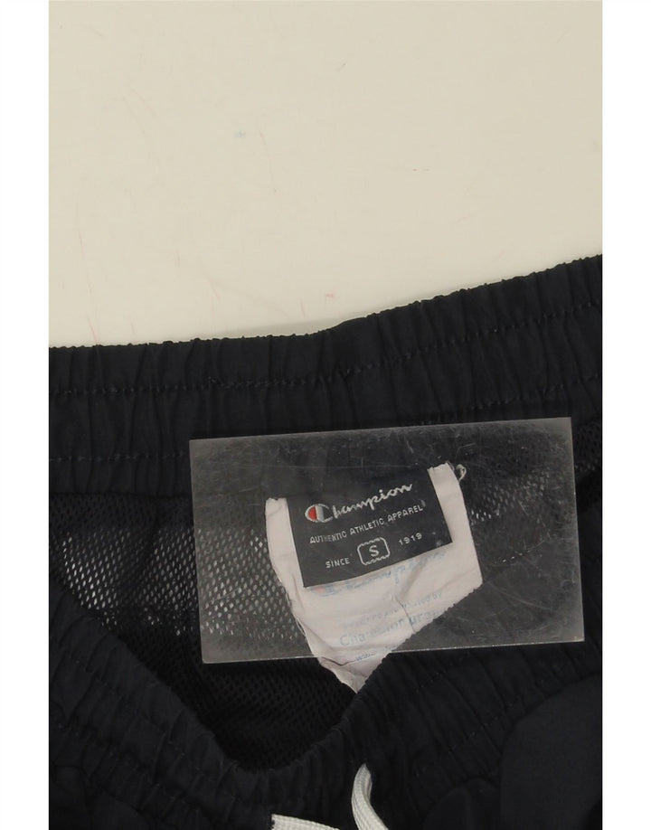 CHAMPION Mens Capri Tracksuit Trousers Small  Navy Blue Colourblock