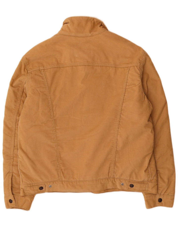 Levi's Herre Corduroy Sherpa Jacket UK 40 Stor Beige Bomuld