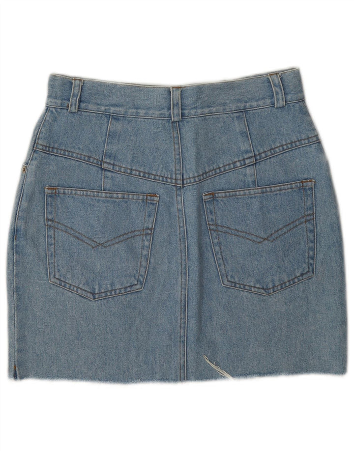 Vintage denimnederdel til kvinder W26 lille blå