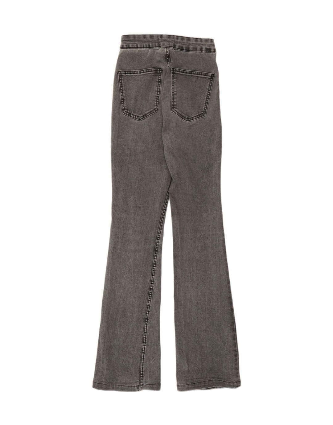 Zara Womens High Rise Flared Jeans EU 34 2XS W24 L31 Grå