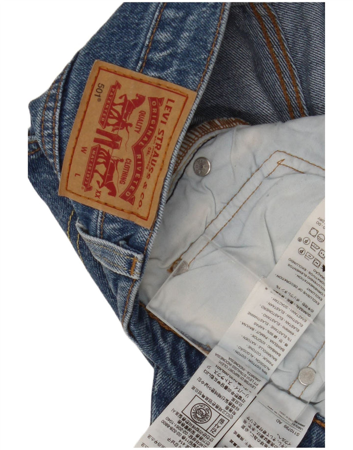 Levi's Herre 501 Straight Jeans W32 L30 Blå Bomuld