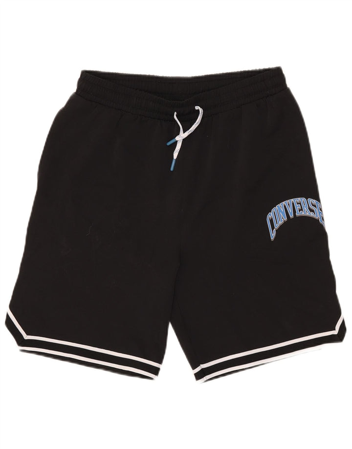 Converse drenge grafiske sportsshorts 13-14 år XL sort polyester