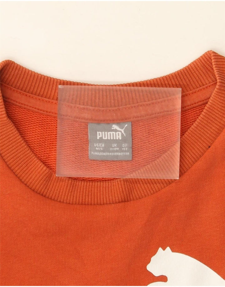 Puma Boys Grafisk Sweatshirt Jumper 11-12 år Orange