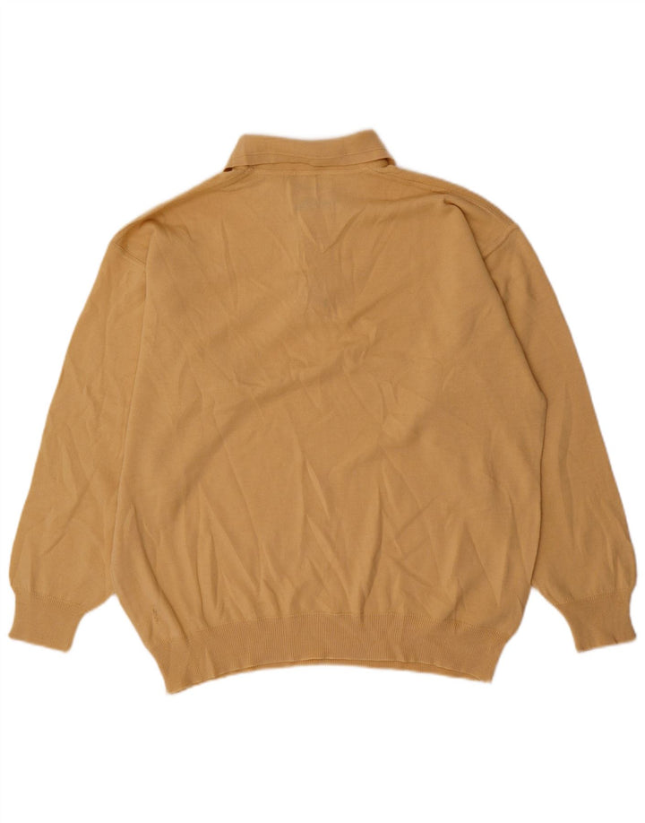Il Granchio Herre Polo Neck Jumper Sweater Stor Beige