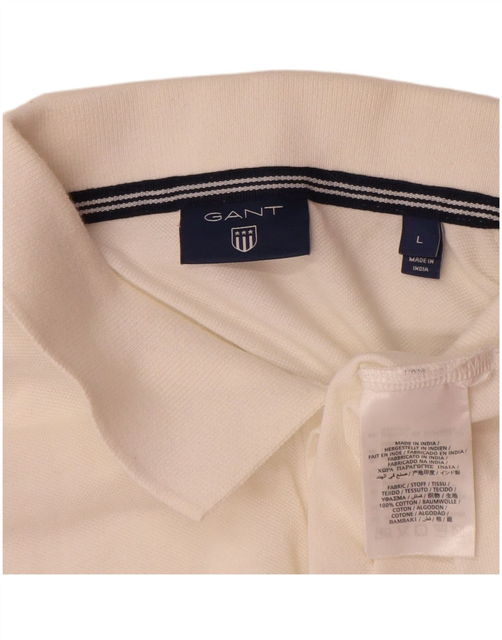 Gant Polo Shirt til mænd Stor hvid bomuld