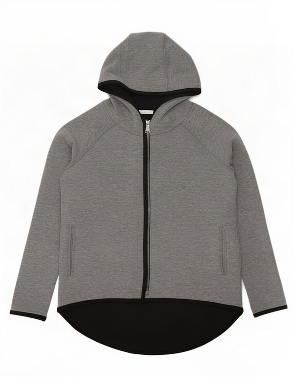 Zara Dame Trafaluc Hættetrøje Sweater UK 14 Medium Grey Flecked Polyester