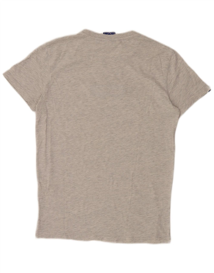 Superdry grafisk t-shirt til mænd, mellemgrå flækket bomuld