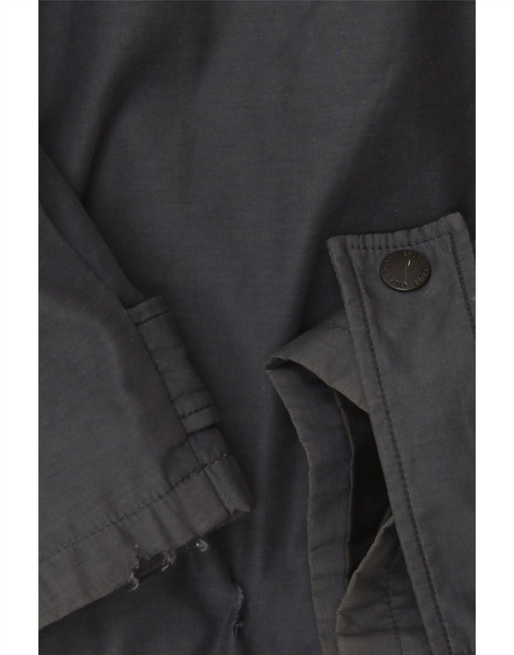 LYLE & SCOTT Herre Hættevindjakke UK 40 Stor marineblå nylon