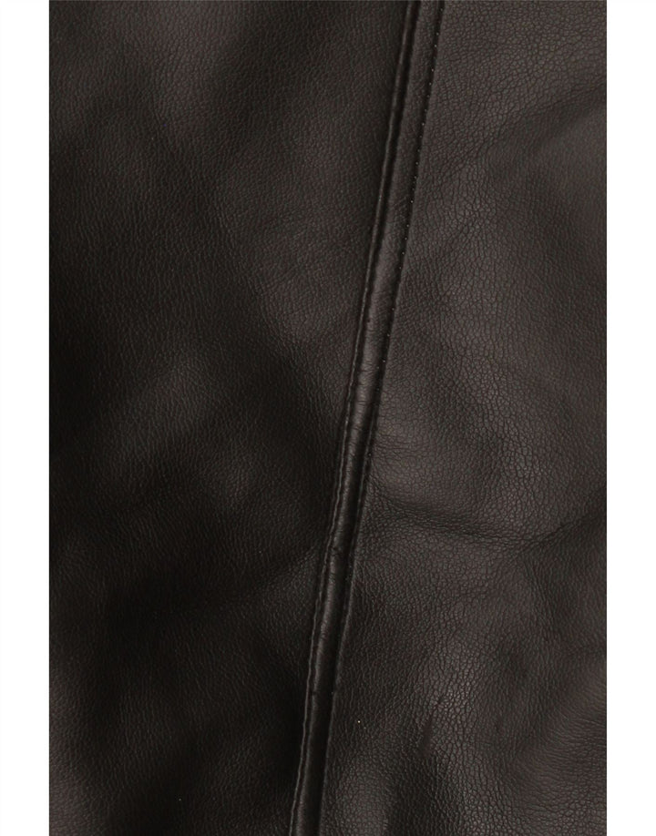 Vintage Herre Shearling Jacket IT 38 Medium Black Shearling
