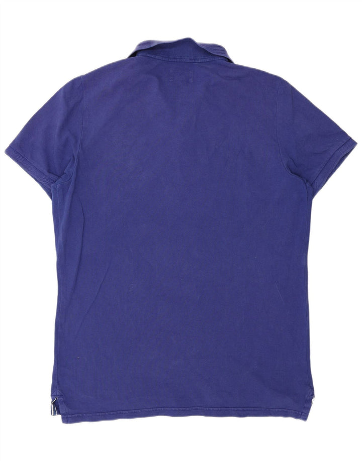 Superdry herre poloshirt 2XL blå bomuld