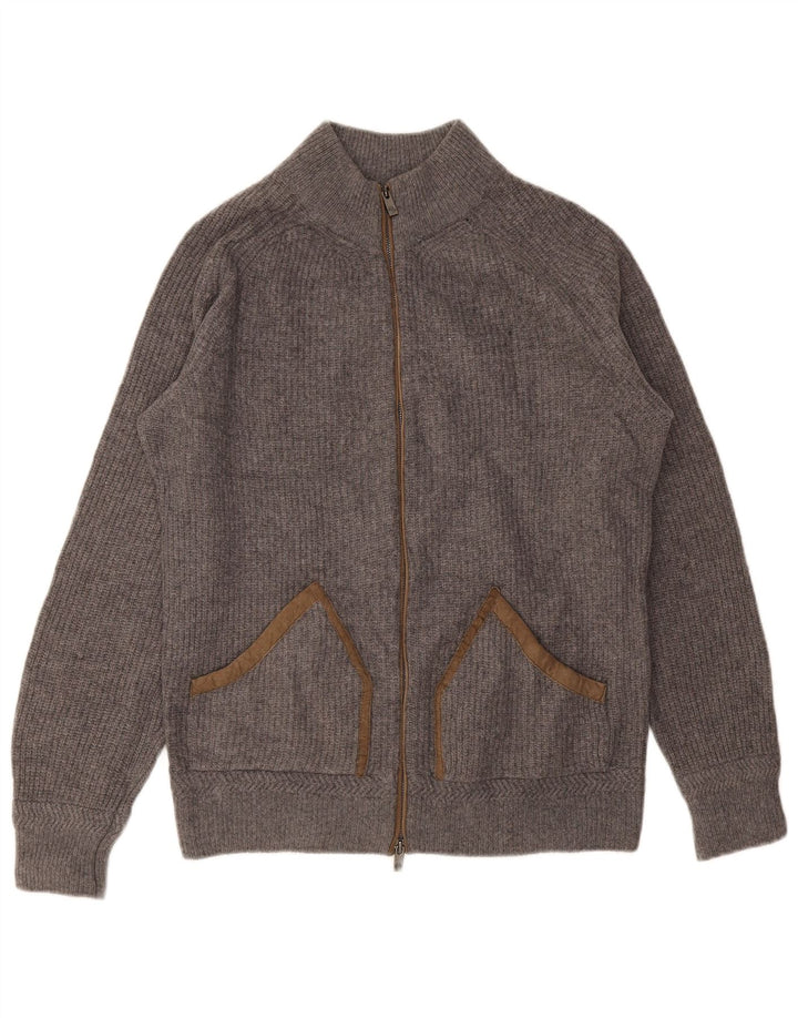 MASSIMO DUTTI Herre Cardigan Sweater Stor Grå Uld