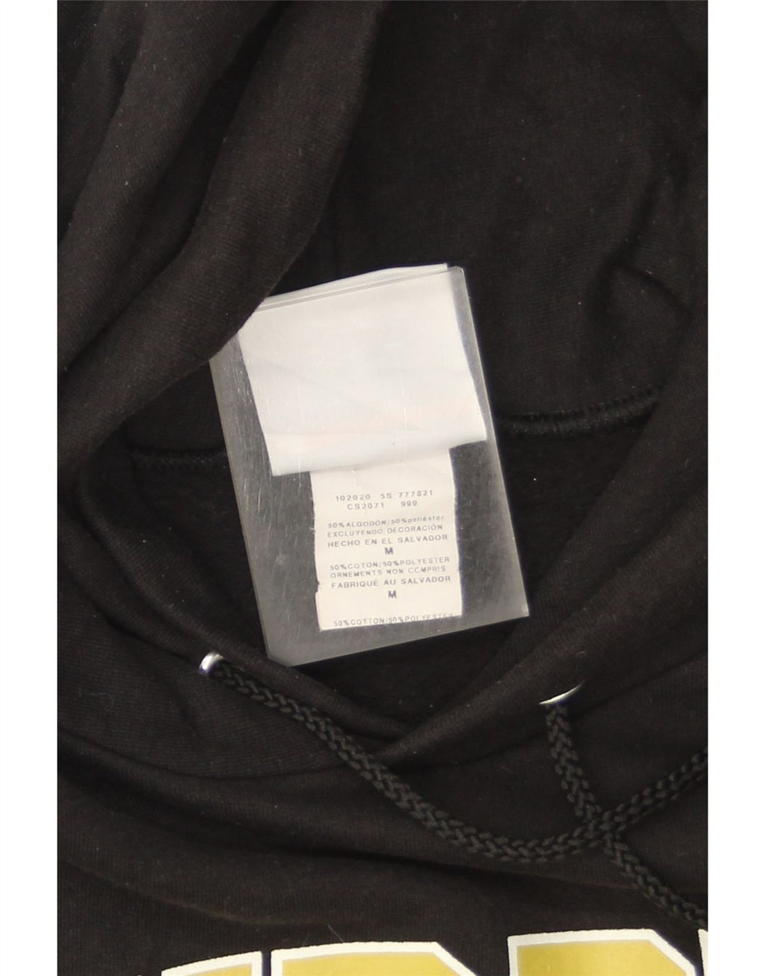 Champion Herre Purdue Graphic Hoodie Jumper Medium Sort Bomuld