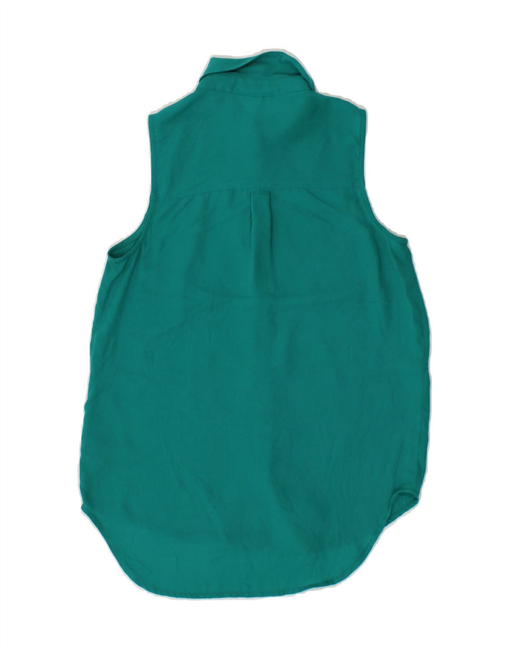 MOSSIMO Womens Sleeveless Shirt Blouse UK 6 XS Green Polyester Vintage Mossimo and Second-Hand Mossimo from Messina Hembry 
