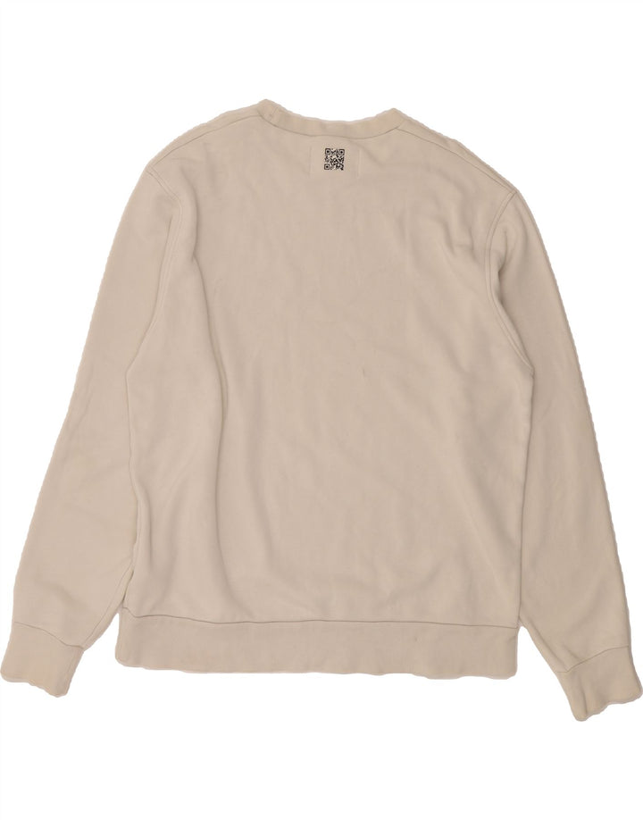 CHAMPION Mens Sweatshirt Jumper XL Off White Cotton Vintage Champion and Second-Hand Champion from Messina Hembry 
