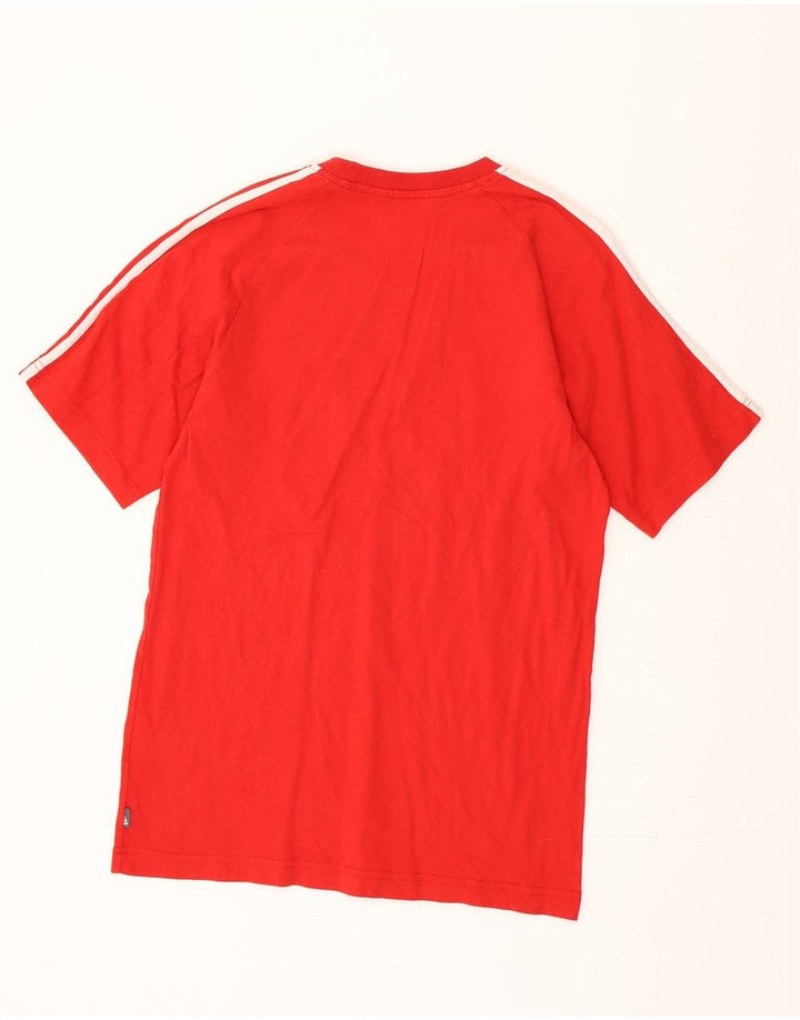 Adidas Herre T-Shirt Top Lille Rød Bomuld
