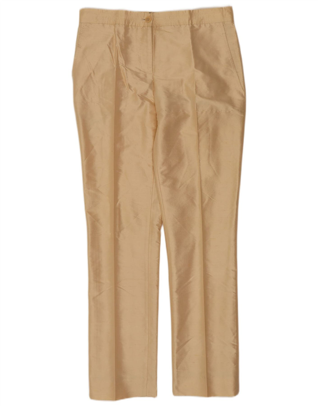 Aspesi Dame Slim Chino Bukser IT 42 Medium W30 L29 Beige Silke