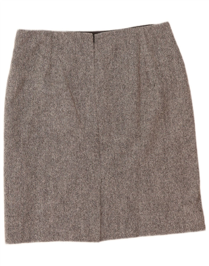 Hobbs lige nederdel til kvinder UK 16 Large W35 Grey Wool