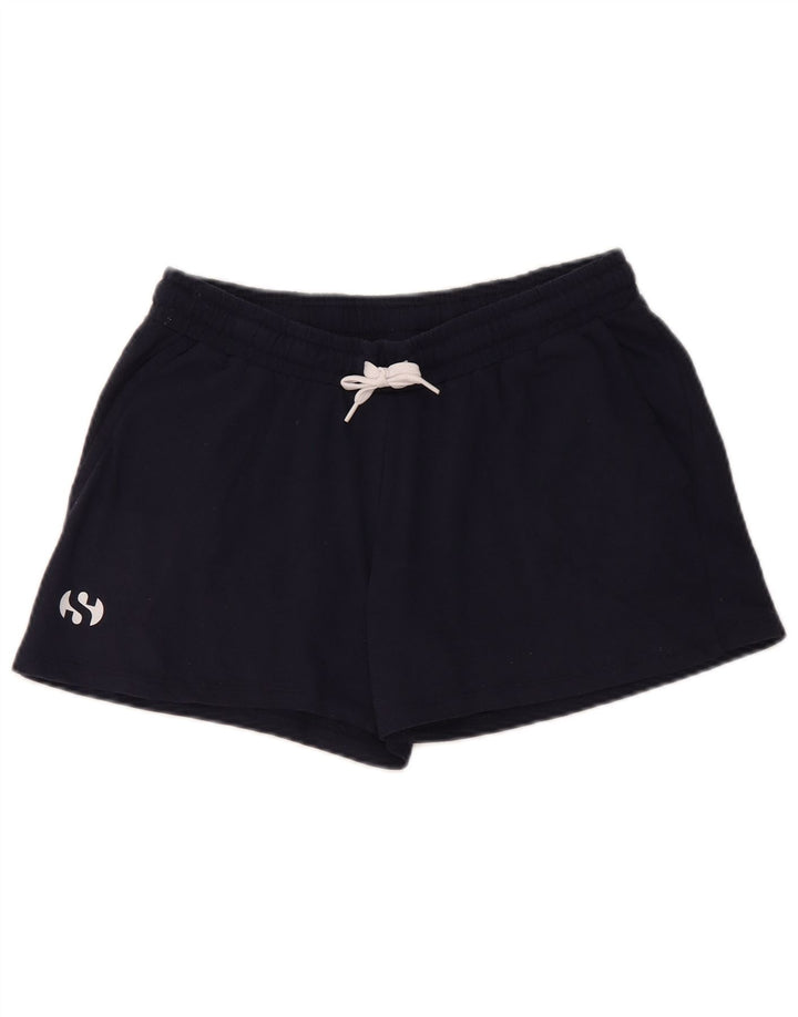 SUPERGA sportsshorts til kvinder UK 8 Små marineblå bomuld