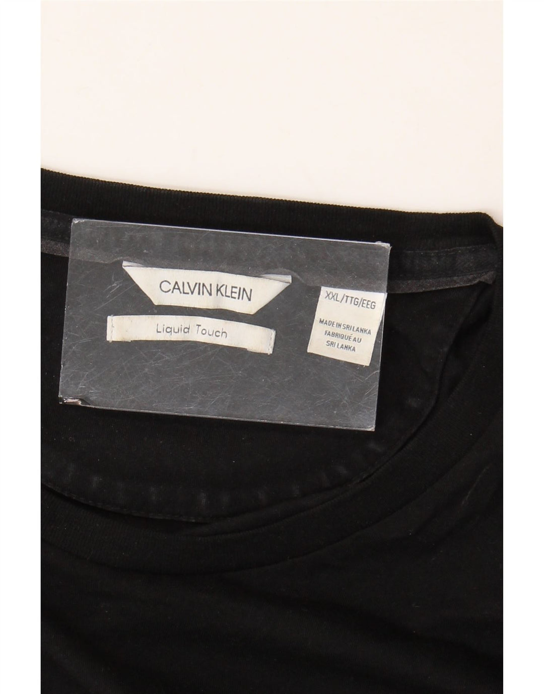 Calvin Klein Herre T-Shirt Top 2XL Sort