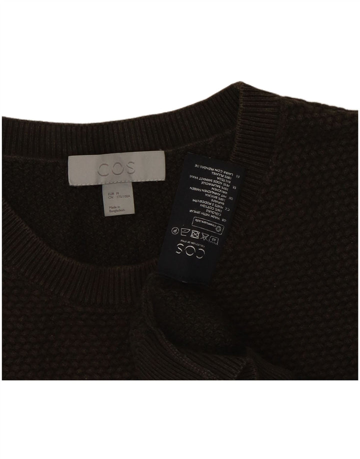 Cos Herre sweater med rund hals, medium Khaki Bomuld