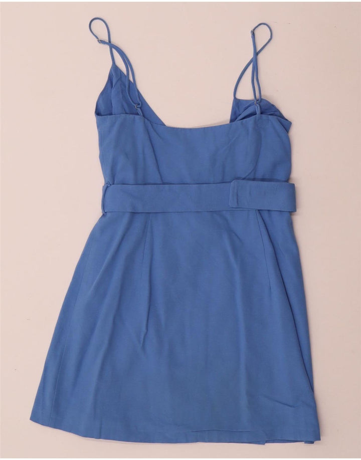 ZARA Dame Slip Dress UK 12 Medium Blue