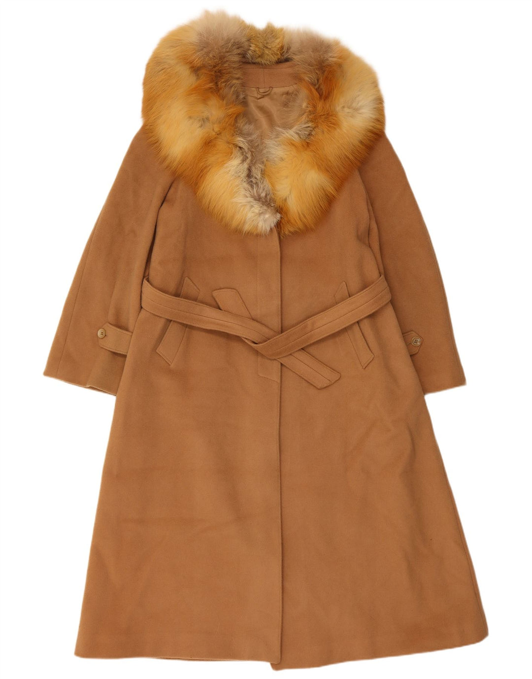 Micheli Dame Overfrakke UK 14 Medium Brun Uld