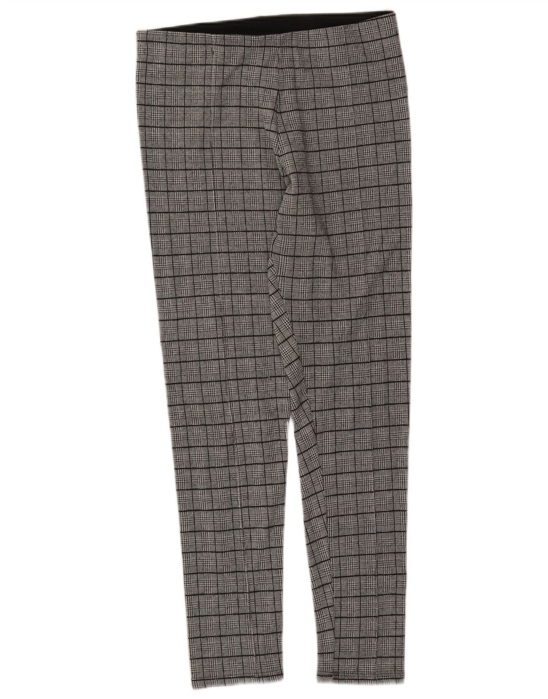 Zara Dame Leggings UK 18 XL Grå Houndstooth