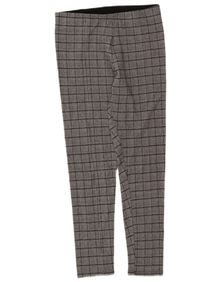 Zara Dame Leggings UK 18 XL Grå Houndstooth