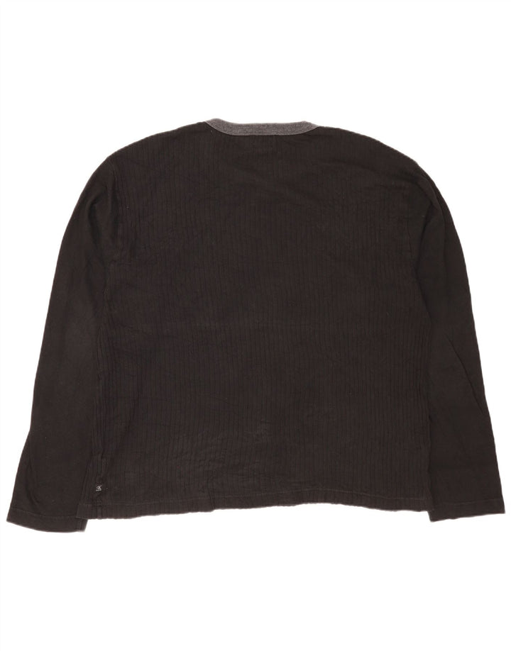 Calvin Klein Jeans Herre Top Langærmet 2XL Sort Bomuld