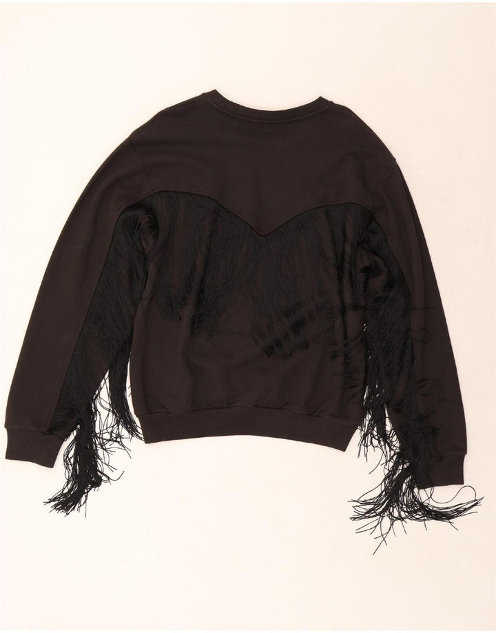 Levi's Dame Sweatshirt Jumper UK 14 Medium Sort Bomuld