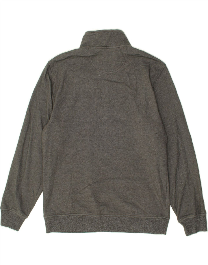 IZOD Mens Zip Hoodie Sweater Medium Grey Polyester Vintage Izod and Second-Hand Izod from Messina Hembry 