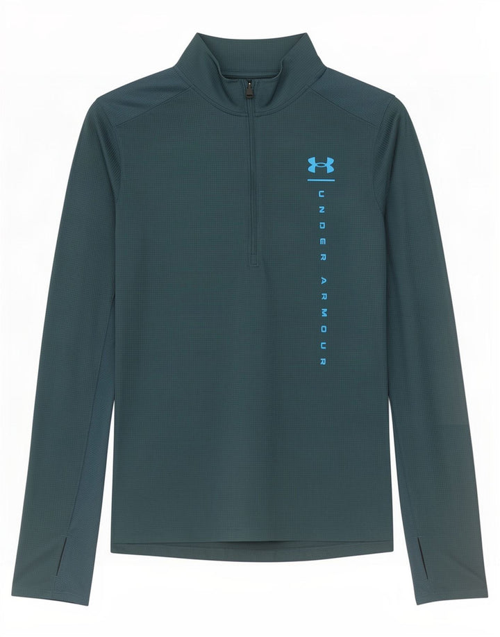 Under Armour Herre Heat Gear Grafisk Pullover Træningsdragt Top Lille Blå