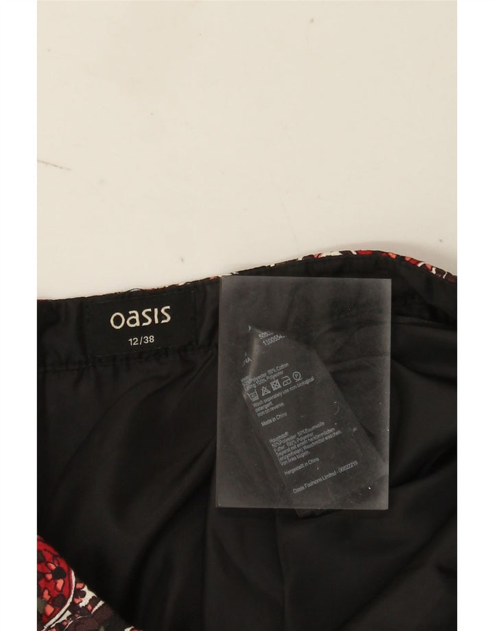 Oasis Dame Mini Nederdel UK 12 Medium W28 Flerfarvet Paisley Polyester