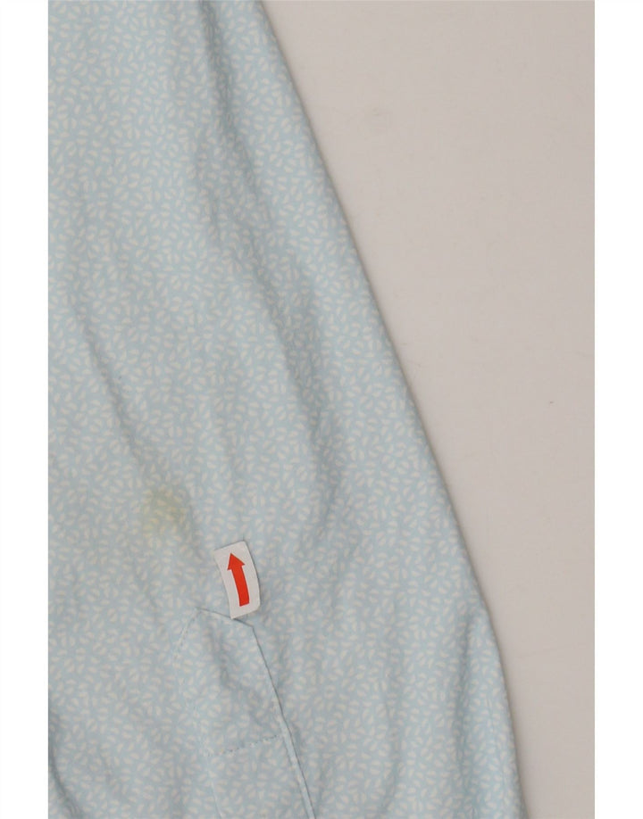 BONOBOS Herre Athletic Fit skjorte Stor blå plettet nylon