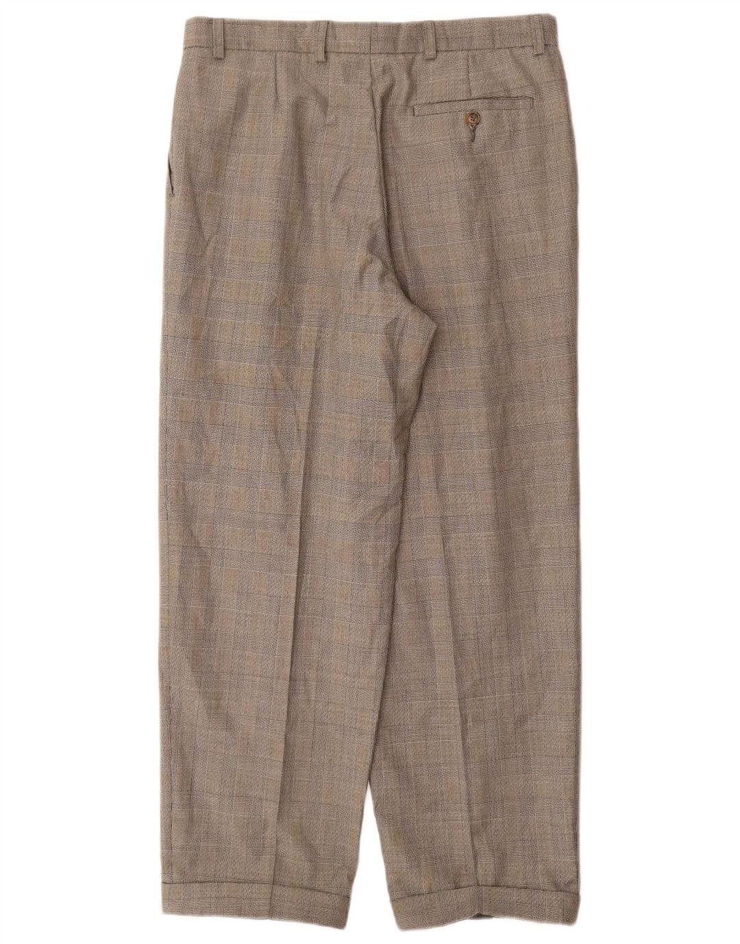Marks & Spencer Herre St. Michael Pegged Suit Bukser W32 L29 Grå ternet