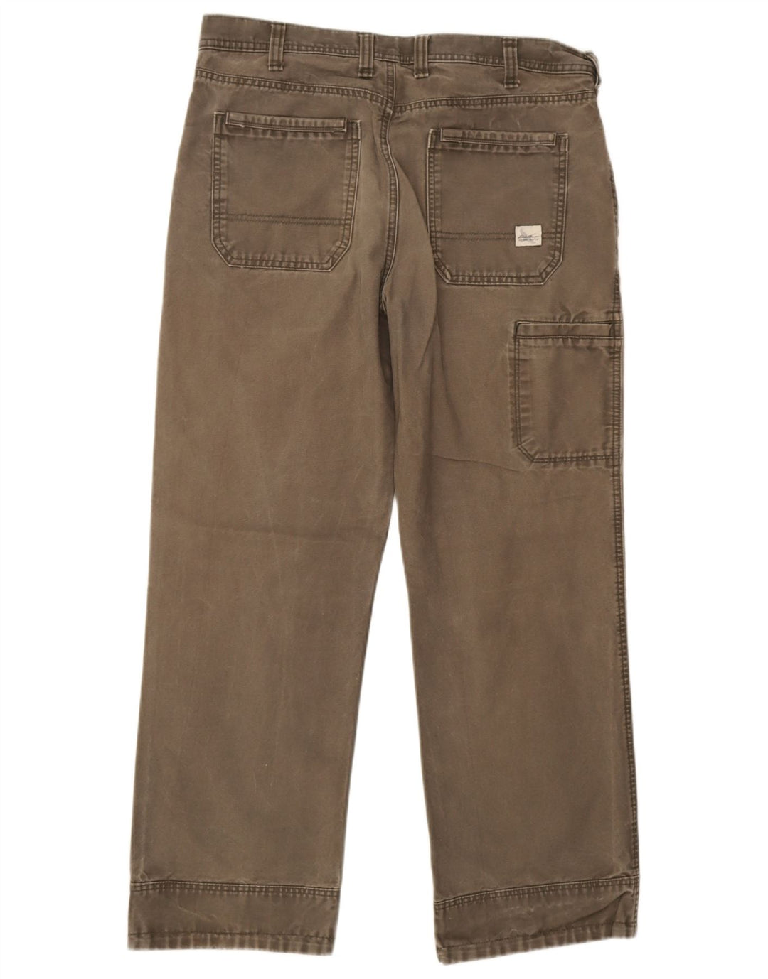 Eddie Bauer Straight Cargo bukser til mænd W36 L30 Grå bomuld