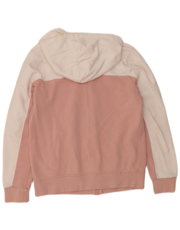 Adidas Dame Grafisk Hættetrøje Sweater UK 14 Medium Pink Colourblock