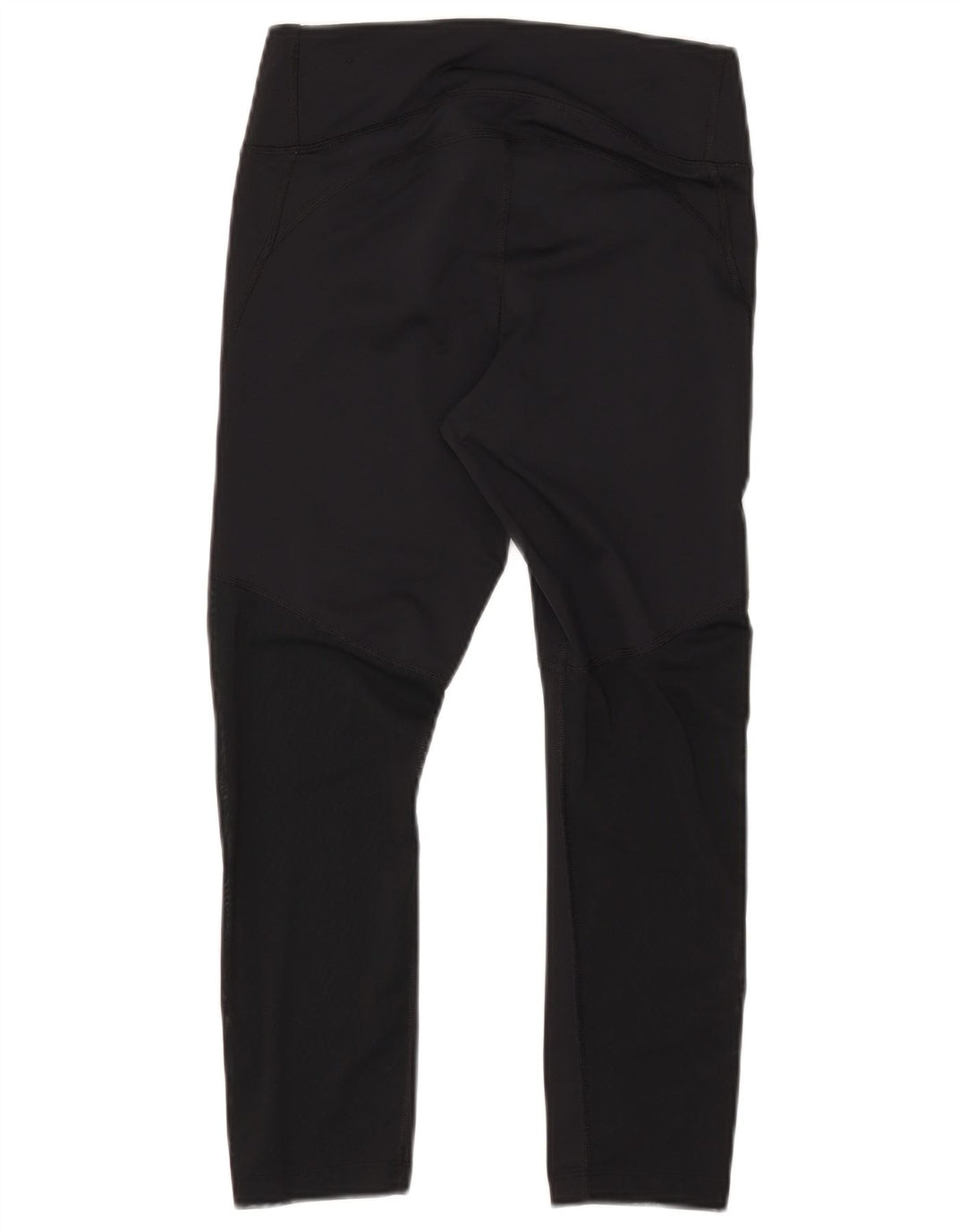 NIKE Dame Dri Fit Leggings UK 12 Medium Sort Polyester