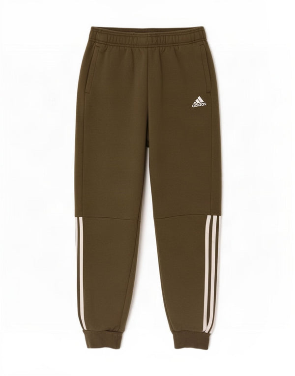 Adidas Drenge Træningsdragt Bukser Joggers 13-14 år Khaki Bomuld