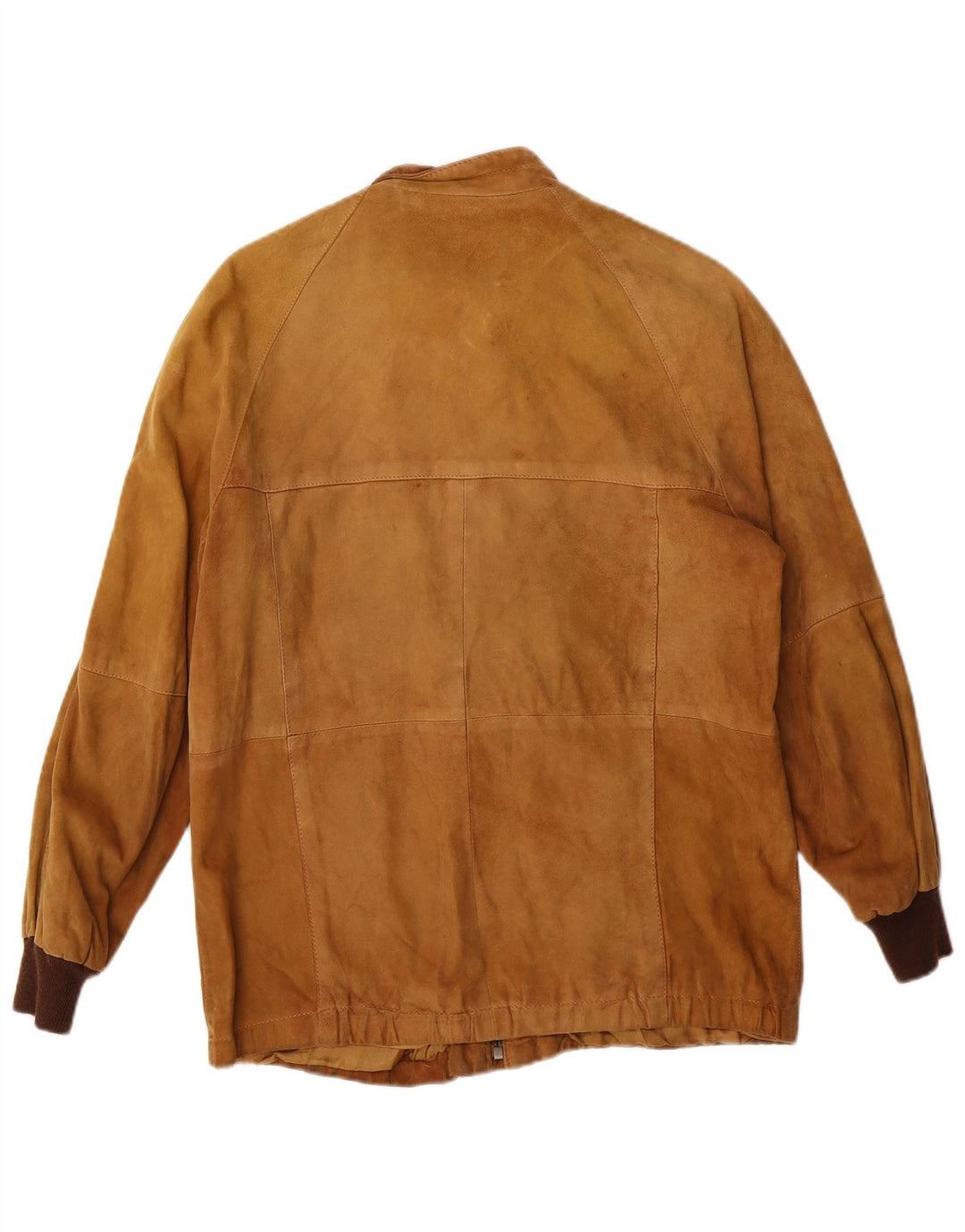 Vintage dame bomber ruskindsjakke UK 12 medium brunt læder