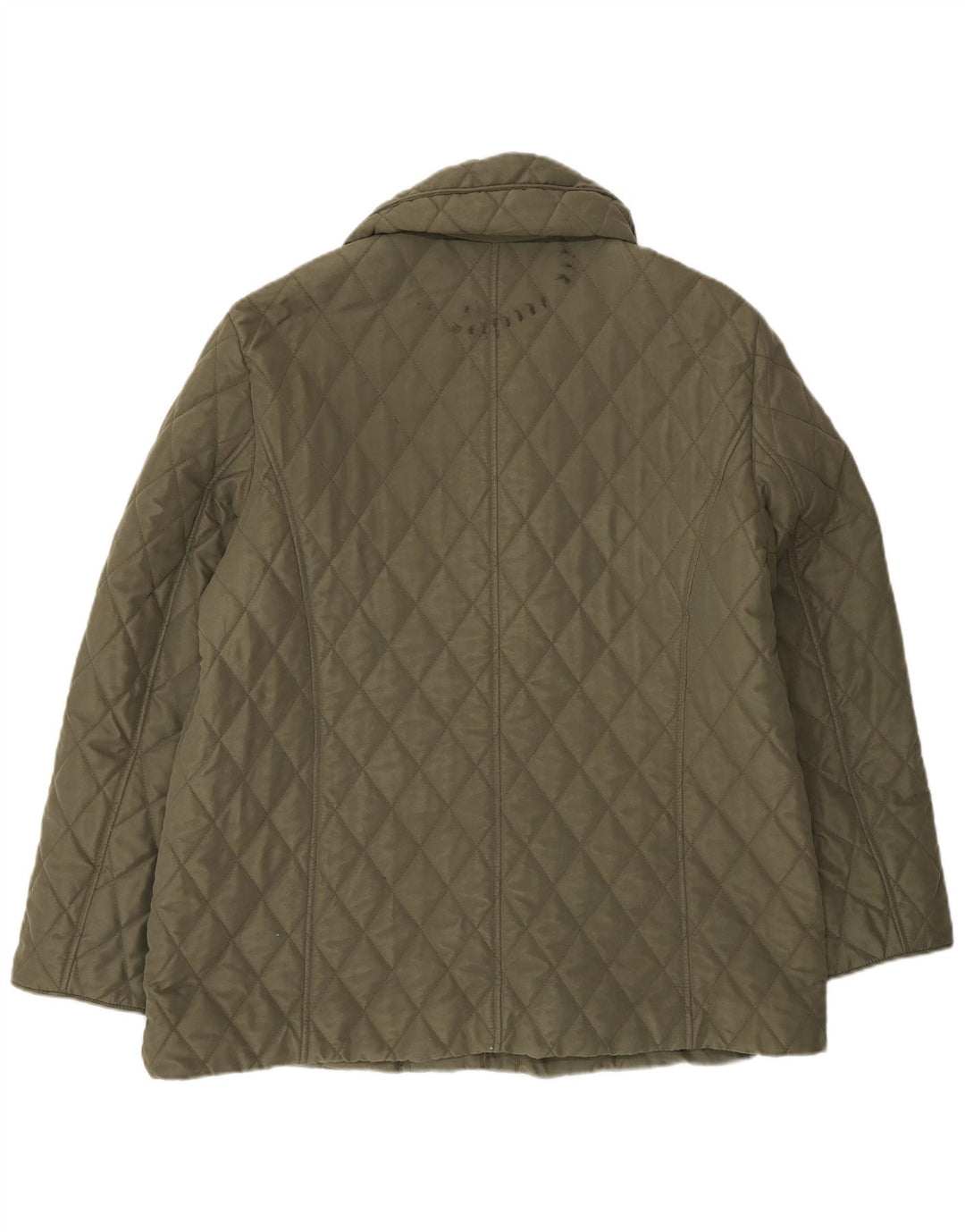 Marks & Spencer Quiltet jakke til kvinder UK 16 Stor grøn polyester