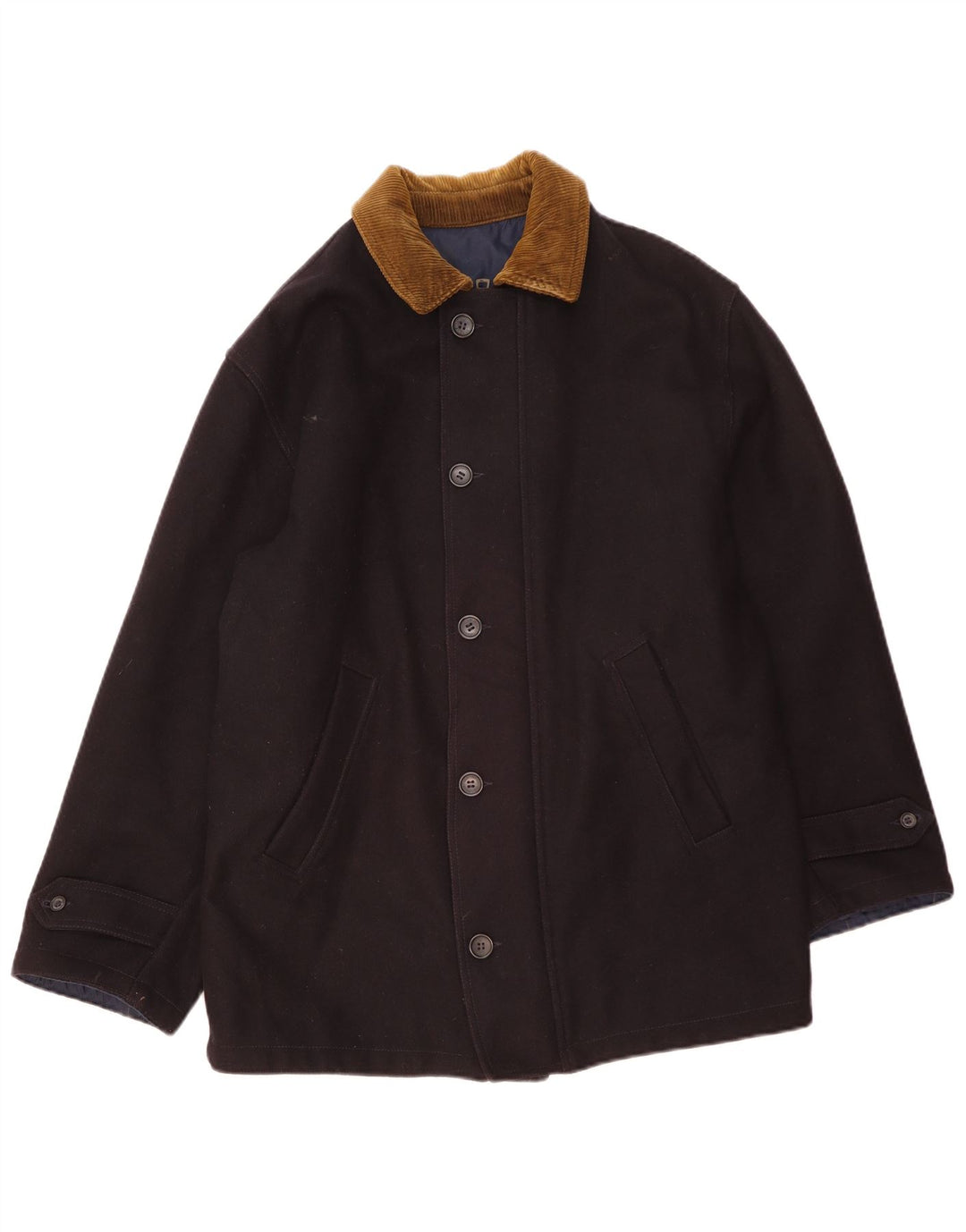 Ivy Oxford Herre vendbar jakke UK 36 Lille marineblå uld