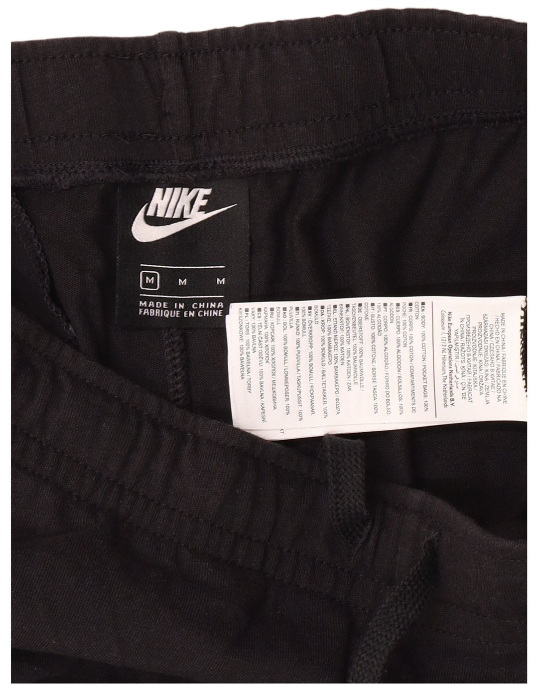 NIKE Sportshorts til mænd, medium sort bomuld