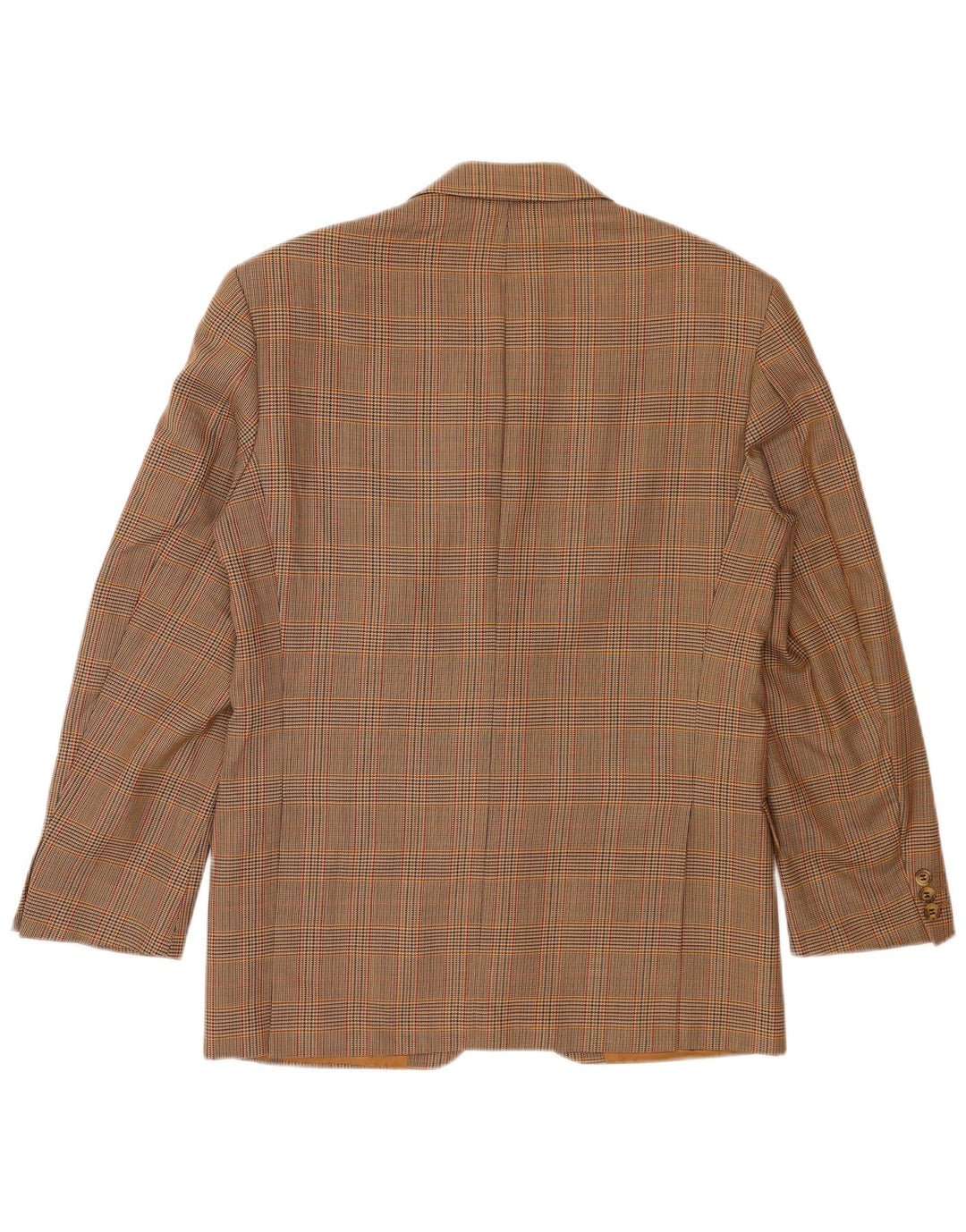 Marks & Spencer Herre 2-knaps blazerjakke UK 38 Medium Beige Houndstooth