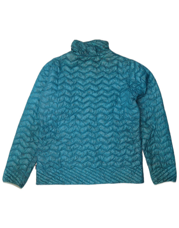 Patagonia Dame Pullover Polstret Jakke UK 12 Medium Blue Synthetic
