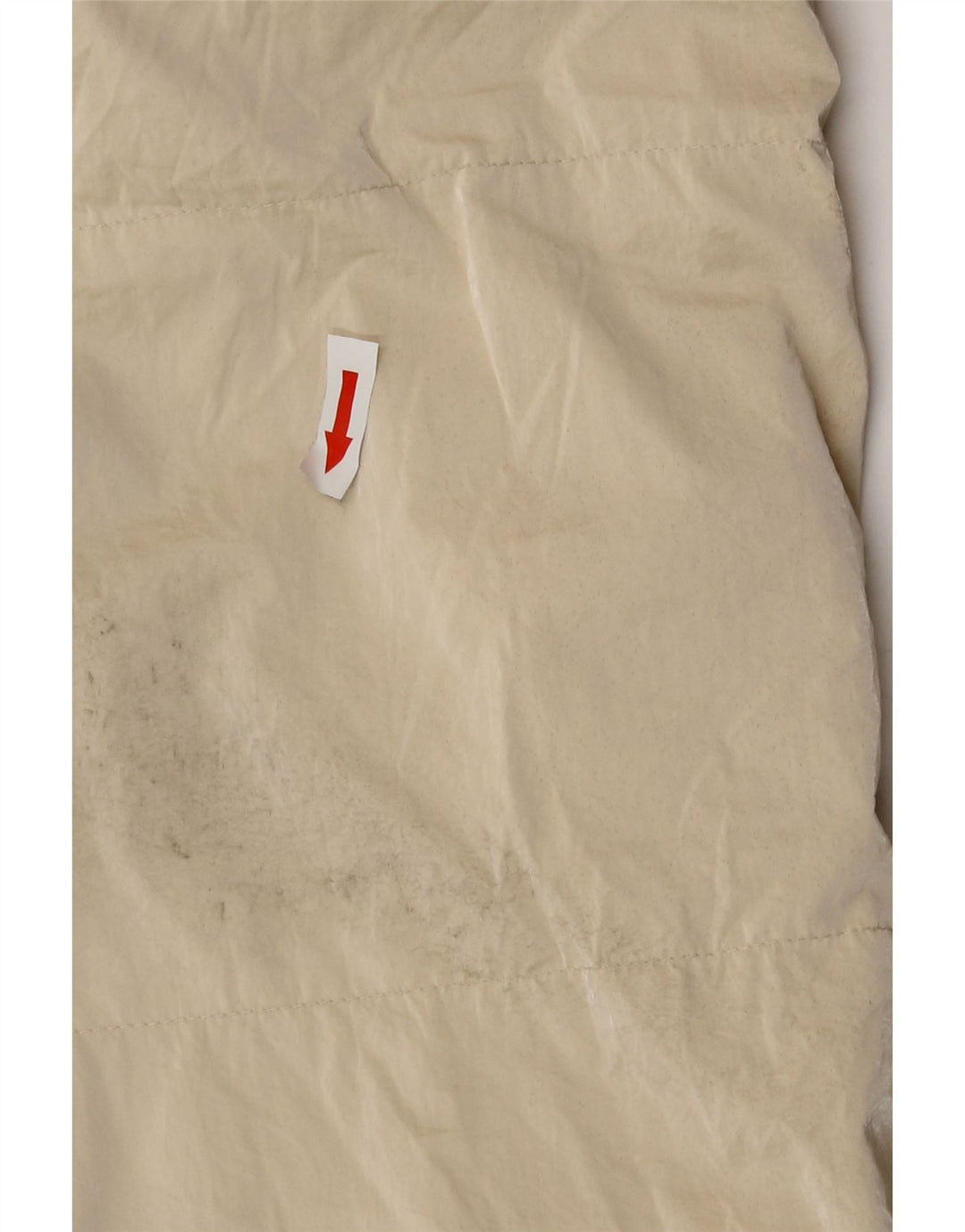 Zara Womens Oversized Longline Polstret Gilet UK 10 Small Beige Polyester