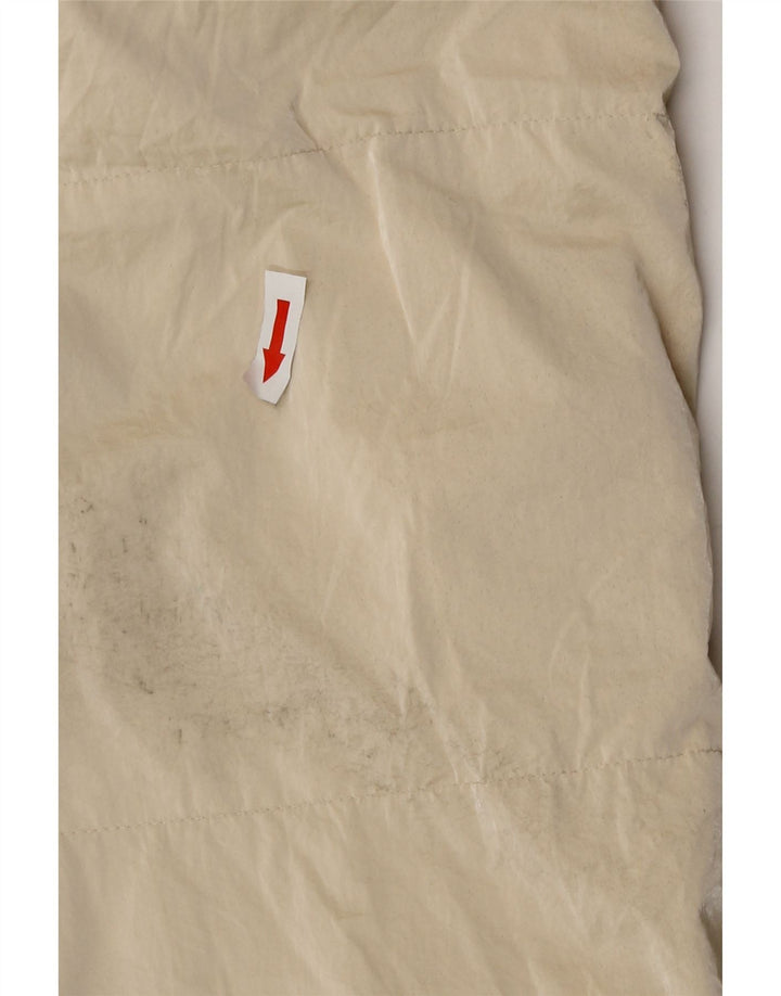 Zara Womens Oversized Longline Polstret Gilet UK 10 Small Beige Polyester