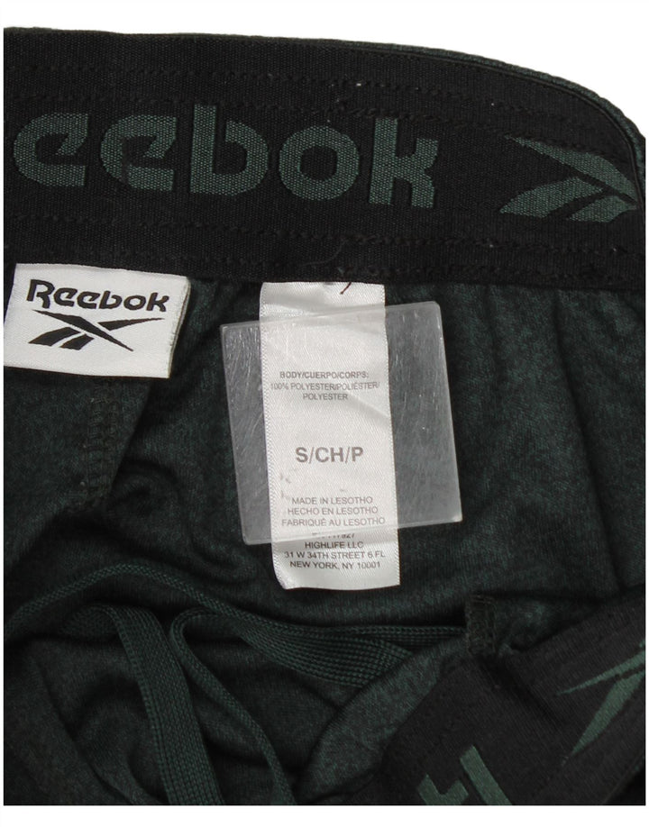 Reebok Sportshorts til mænd Små grøn flækkede polyester